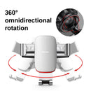Baseus Mobile Metal Gravity Car Phone Holder for Air Vent / CD Slot Mount Stand, Compatible with iPhone Samsung - Tech Trove