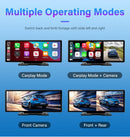 4K 10.26" Mirror Dash Cam with Wireless CarPlay, Android Auto, GPS & Rearview Camera - Tech Trove