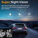 1080P WiFi Dual Dash Cam (Front & Inside) with IR Night Vision, Loop Recording, Wide Angle - Tech Trove