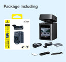 Baseus VD1 3K Dash Cam – Front & Rear, HD, GPS, Galileo, Supercapacitor, 24H Parking Support - Tech Trove