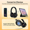 QCY Wireless Headphones Bluetooth 5.4 Hi-Res Audio Over Ear Headset Active Noise Cancellation Earphones - Tech Trove