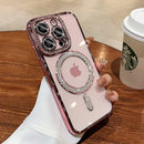 Luxury Crystal Diamond Clear Magsafe Magnetic Wireless Charging Cover For iPhone - Tech Trove