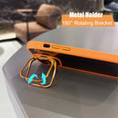 Lens Metal Ring Protector Stand Camera Glass protection Transparent Shockproof Cover For IPhone - Tech Trove
