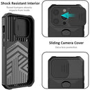 Magnetic 360 ° Bracket Sliding Window Phone Case With Hidden Card Slot For iPhone - Tech Trove