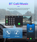 4K 10.26" Mirror Dash Cam with Wireless CarPlay, Android Auto, GPS & Rearview Camera - Tech Trove