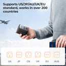 Joyroom 65W Universal Travel Adapter Fast Charging Wall Charger with 2 USB Ports & 3 USB-C - Tech Trove