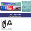 4K 11.26" Car DVR Dash Cam with CarPlay, Android Auto, GPS, WiFi, BT, FM, Rearview Mirror Recorder - Tech Trove