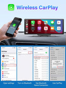 4K 10.26" Mirror Dash Cam with Wireless CarPlay, Android Auto, GPS & Rearview Camera - Tech Trove
