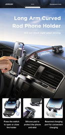 Joyroom JR-ZS259 360° Car Phone Mount – Universal, Hands-Free, Long Arm - Tech Trove
