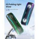 WISETIGER Speaker Outdoor Portable IPX7 Waterproof Sound Box BT5.3 Louderspeaker Stereo with 25W Colorful Light Surround Speaker - Tech Trove