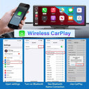 4K 10.26" Mirror Dash Cam with Wireless CarPlay, Android Auto, GPS & Rearview Camera - Tech Trove