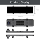 4K 11.26" Car DVR Dash Cam with CarPlay, Android Auto, GPS, WiFi, BT, FM, Rearview Mirror Recorder - Tech Trove