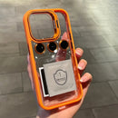 Lens Metal Ring Protector Stand Camera Glass protection Transparent Shockproof Cover For IPhone - Tech Trove