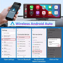 4K 10.26" Mirror Dash Cam with Wireless CarPlay, Android Auto, GPS & Rearview Camera - Tech Trove