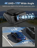 Kocam 4K Dual Dash Cam with WiFi, Night Vision & 24H Parking Monitor - Tech Trove