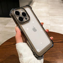 Luxury Silicone Shockproof Bumper Transparent Hard Phone Case For iPhone - Tech Trove