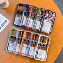 Lens Metal Ring Protector Stand Camera Glass protection Transparent Shockproof Cover For IPhone - Tech Trove