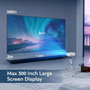 YEZMEK Native 1080P 15000 Lumen Full HD Projector, featuring 5G WiFi and Bluetooth, Mini Portable Outdoor Projector with 4K Support, compatible with TV Stick, Smartphone, Tablet, Laptop, HDMI, USB, and AV. Audio Game - Tech Trove