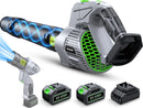 Cordless Electric Leaf Blower – 990,000 RPM, 2 Batteries & Charger, 5 Speeds, Lightweight for Lawn, Patio, Car & Snow