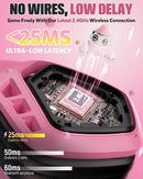 Wireless Gaming Headset for PC PS5 PS4 Switch Mobile 2.4GHz USB Type-C Bluetooth 40H Battery Mic Comfortable Noise-Isolating Ear Cushions RGB Lighting