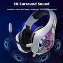 Tatybo Gaming Headset for PS5/PS4/Xbox/Switch/PC – 3D Surround Sound, Noise-Cancelling Mic, RGB Lighting