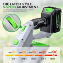 Cordless Electric Leaf Blower – 990,000 RPM, 2 Batteries & Charger, 5 Speeds, Lightweight for Lawn, Patio, Car & Snow