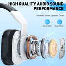 Awinnasey PH4 Wireless Gaming Headset with Mic 2.4GHz & Bluetooth Noise-Cancelling Foldable Headphones for PS5 PS4 PC Switch Includes PSP Accessory Kit