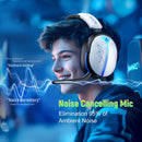 Wireless Gaming Headset for PS5/PC/PS4/Switch – 2.4 GHz lossless audio, Bluetooth 5.3, noise-canceling mic, 40-hour battery, RGB lighting