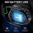 Wireless Gaming Headset for PS5/PS4/PC/Switch – 2.4GHz, ENC Noise-Cancelling Mic, Stereo Sound, 20ms Low Latency, 50-Hour Battery, Works with Laptop/Mobile/Mac