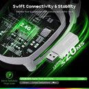 Weseary Wireless Gaming Headset for PC/PS5/PS4/Switch/Mac 2.4GHz + Bluetooth 5.4 ENC Mic 50mm Drivers Stereo Sound RGB Lighting 50-Hour Battery