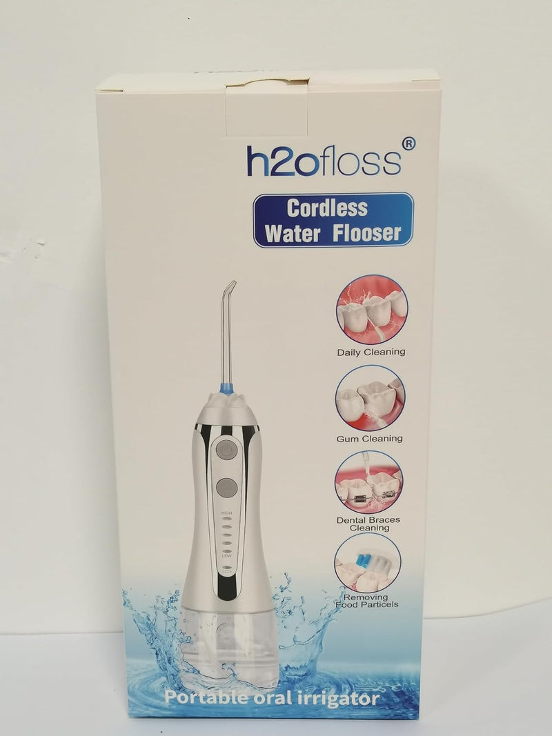 H2ofloss Water Flosser for Teeth Cordless, IPX7 Waterproof Oral Irrigator - Tech Trove