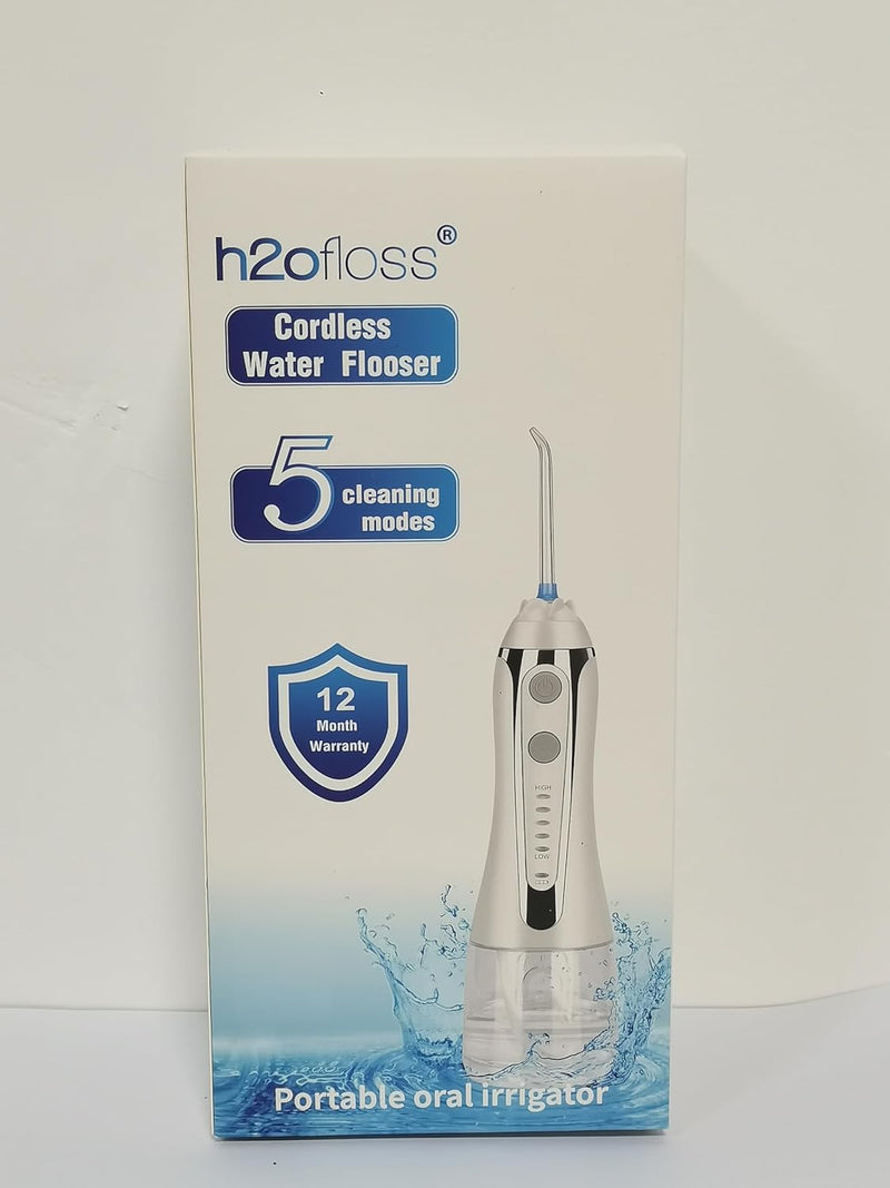 H2ofloss Water Flosser for Teeth Cordless, IPX7 Waterproof Oral Irrigator - Tech Trove