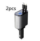 Metal Car Charger 100W Super Fast Charging USB And TYPE-C Adapter - Tech Trove