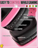 Wireless Gaming Headset for PC PS5 PS4 Switch Mobile 2.4GHz USB Type-C Bluetooth 40H Battery Mic Comfortable Noise-Isolating Ear Cushions RGB Lighting