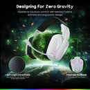 Weseary Wireless Gaming Headset for PC/PS5/PS4/Switch/Mac 2.4GHz + Bluetooth 5.4 ENC Mic 50mm Drivers Stereo Sound RGB Lighting 50-Hour Battery