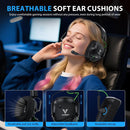 Ultra-Light Wireless Gaming Headset – 2.4GHz USB & Bluetooth, 50mm Drivers, Low-Latency, 50-Hour Battery, Mic for PC/PS5/PS4/Mac/Switch