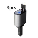 Metal Car Charger 100W Super Fast Charging USB And TYPE-C Adapter - Tech Trove