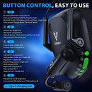 Ultra-Light Wireless Gaming Headset – 2.4GHz USB & Bluetooth, 50mm Drivers, Low-Latency, 50-Hour Battery, Mic for PC/PS5/PS4/Mac/Switch