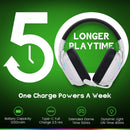 Weseary Wireless Gaming Headset for PC/PS5/PS4/Switch/Mac 2.4GHz + Bluetooth 5.4 ENC Mic 50mm Drivers Stereo Sound RGB Lighting 50-Hour Battery