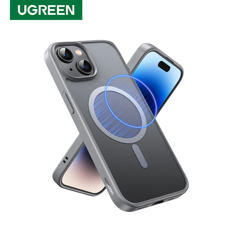 UGREEN Matte Magnetic Shockproof Magsafe Case for iPhone 15 Pro Max Cases Cover for iPhone