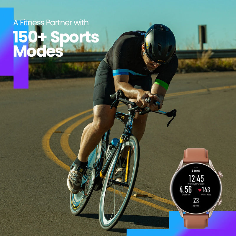 New Amazfit GTR 3 Pro GTR3 Pro GTR-3 Pro Smartwatch AMOLED Display Zepp OS App 12-day Battery Life Watch for Andriod - Tech Trove