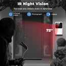 Wireless Smart Video Doorbell – 2.4G WiFi, 2-Way Audio, Night Vision, Battery-Powered Home Security