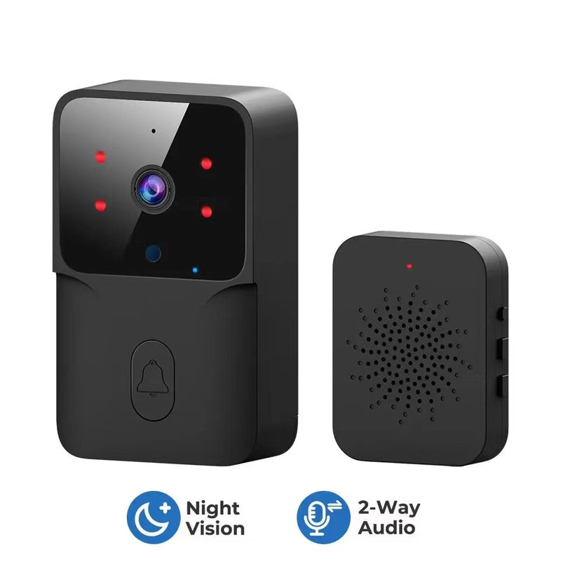 Wireless Smart Video Doorbell – 2.4G WiFi, 2-Way Audio, Night Vision, Battery-Powered Home Security