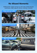 Baseus VD1 3K Dash Cam – Front & Rear, HD, GPS, Galileo, Supercapacitor, 24H Parking Support - Tech Trove