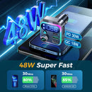 Joyroom Car 48W Charger Bluetooth Adapter with 5.3 FM Transmitter - Tech Trove