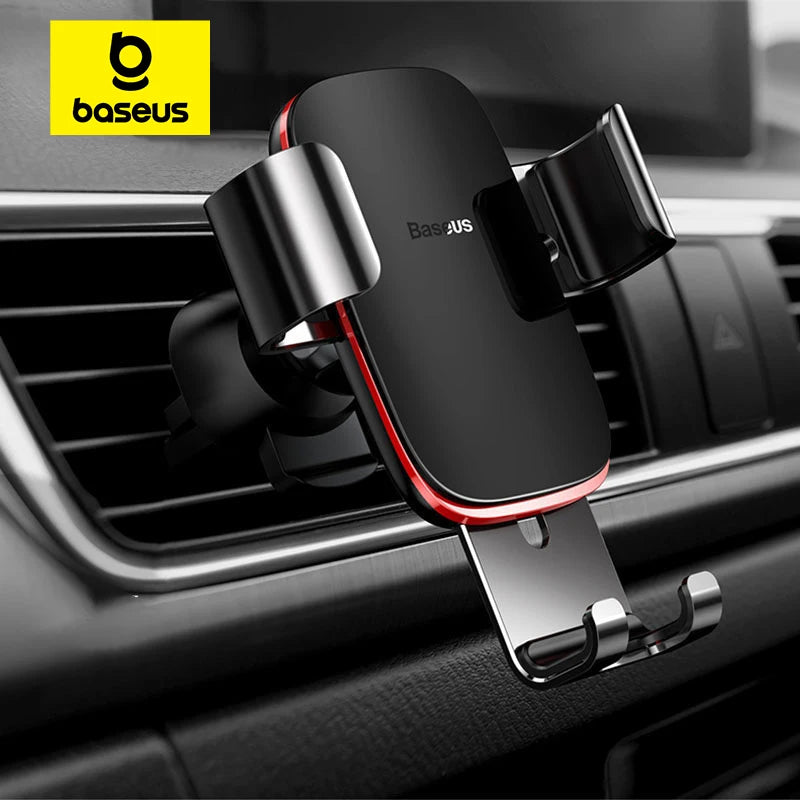 Baseus Gravity Car Phone Holder Air Vent Universal for iPhone Redmi Note 7 Smartphone Car Support Clip Mount Holder Stand - Tech Trove