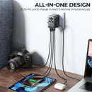 Joyroom 65W Universal Travel Adapter Fast Charging Wall Charger with 2 USB Ports & 3 USB-C - Tech Trove