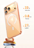 Baseus Magnetic Case for iPhone 17 Slim Thin Wireless Charging Magnetic for Magsafe Case Clear Cover Anti-Yellowing - Tech Trove
