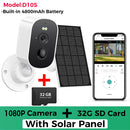 1080P WiFi Camera Solar Outdoor Wireless Battery Powered Camera