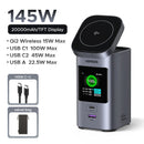 UGREEN 145W 20,000mAh Power Bank — Qi2 15W Magnetic Wireless, PD3.1, 100W Fast Charging for Laptops